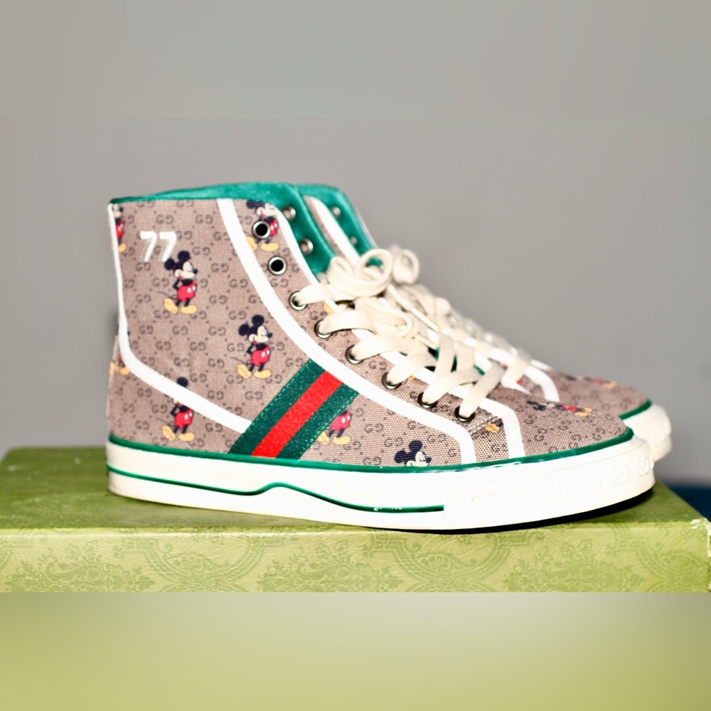 Men’s Gucci Tennis 1977 X Disney High top sneaker. - Picture 2 of 3